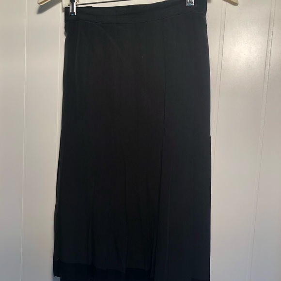 Black Silk Suit, Jacket and Skirt - Picture 2 of 8